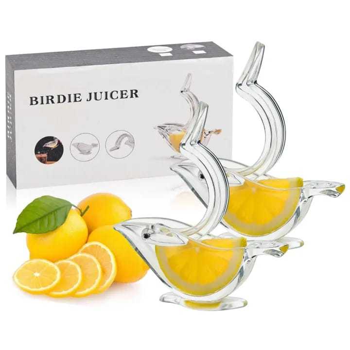 Bird Shape Manual Lemon Squeezer – Elegant Acrylic Citrus Juicer & Slicer